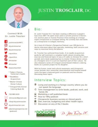 justin trosclair one sheet preview cv