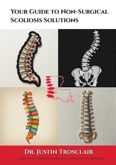 3D cover of the Non-Surgical Scoliosis Solutions guide.
