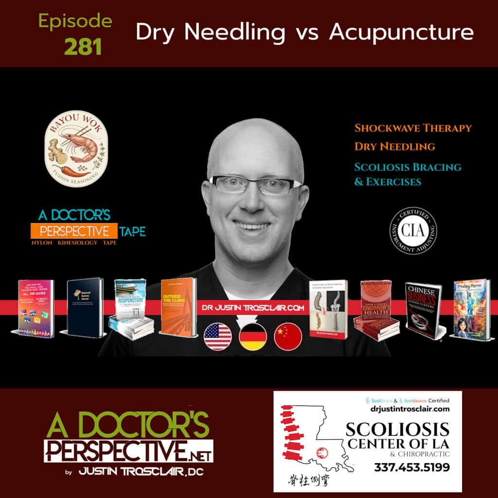 Podcast cover image for Dry Needling vs Acupuncture episode 281.